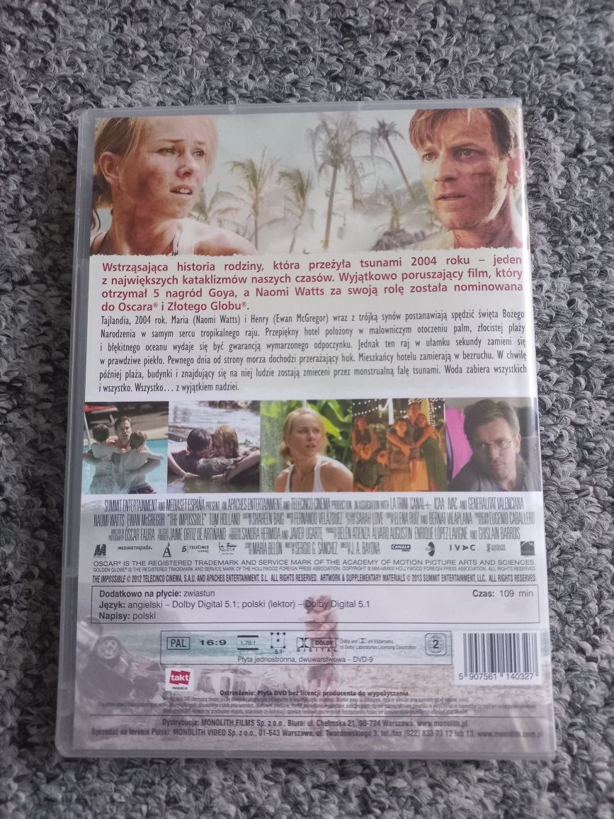 Film DVD "Niemożliwe" polski lektor