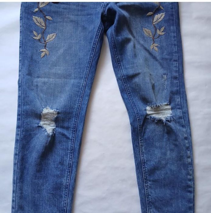 Жіночі джинси з дірками,р-р 48-50