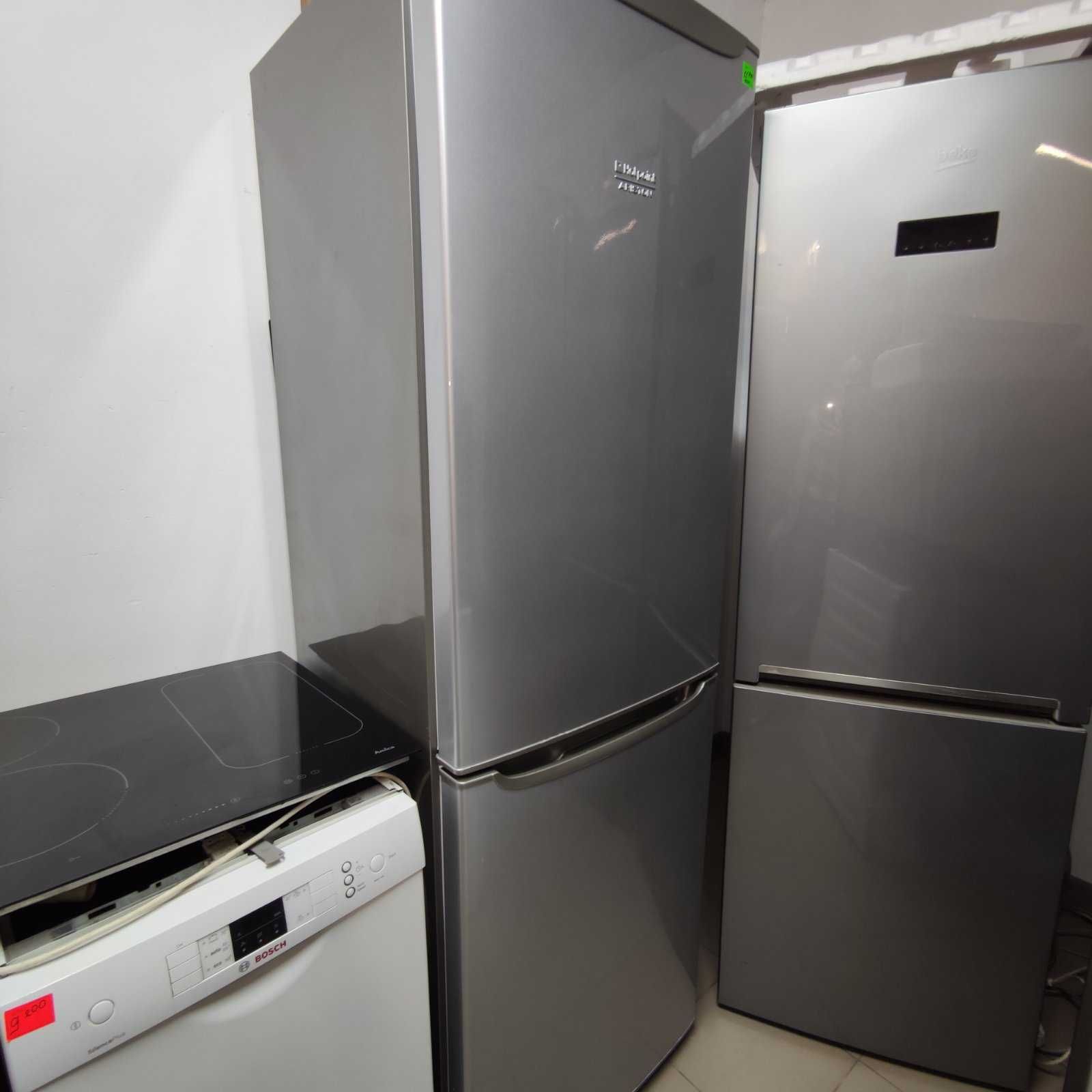 Холодильник канді Ariston 185 на 60 світло-сірий