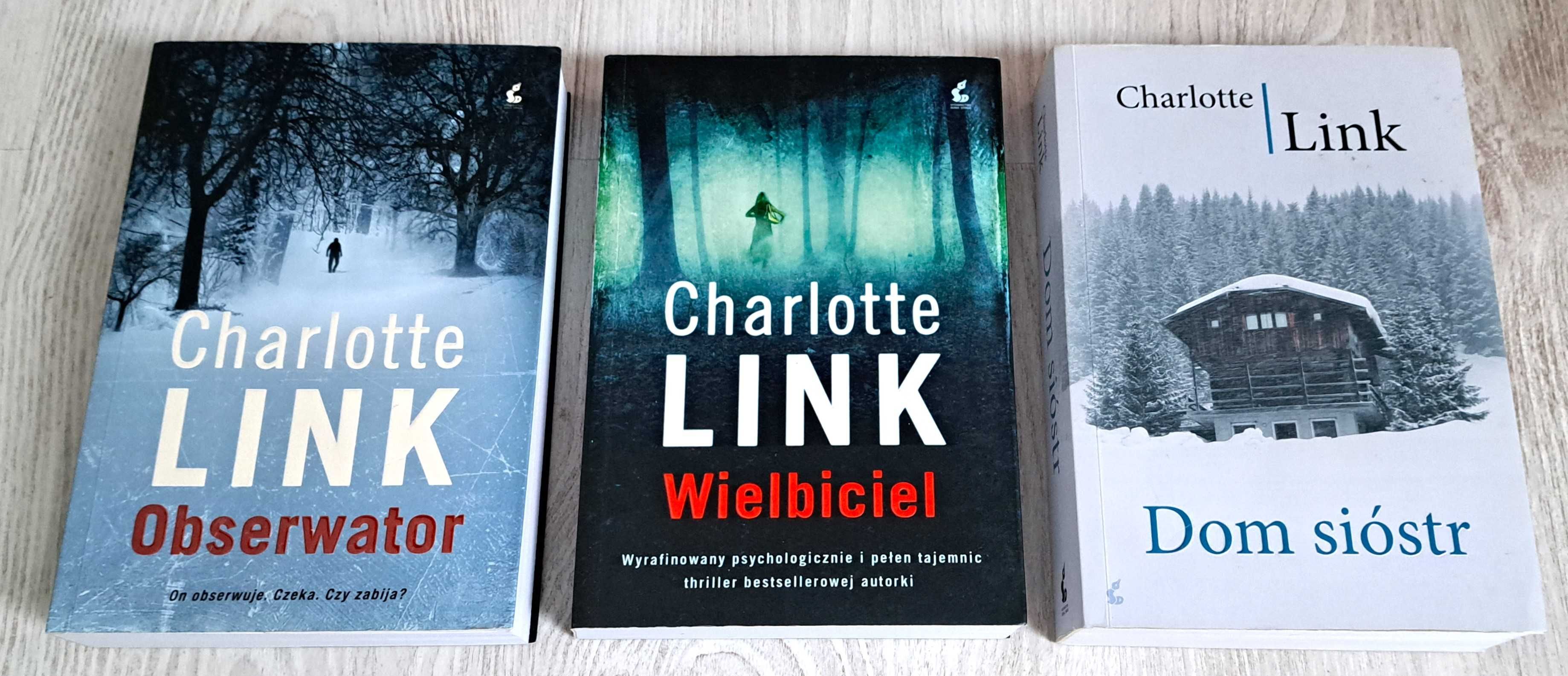 3x Charlotte Link Dom Sióstr + Obserwator + Wielbiciel   BDB