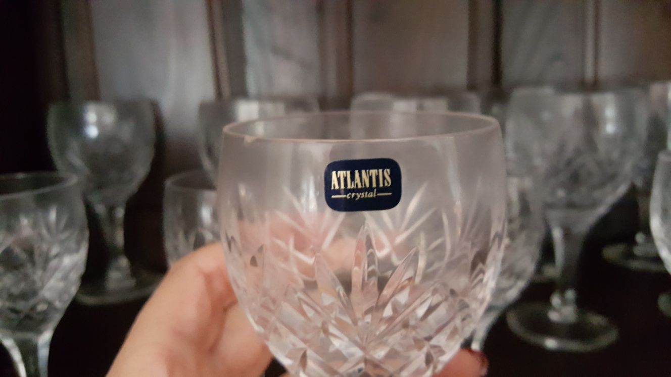Serviço de copos cristal Atlantis - baixa de preço