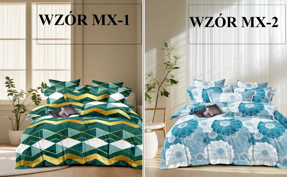 Pościel 140x200 + 1x poduszka 70x80 komplet mikrofibra na zasuwak
