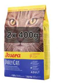 Josera 2x 400g + Gratis, DailyCat Adult Alergie Koty Wrażliwe 800g Kot