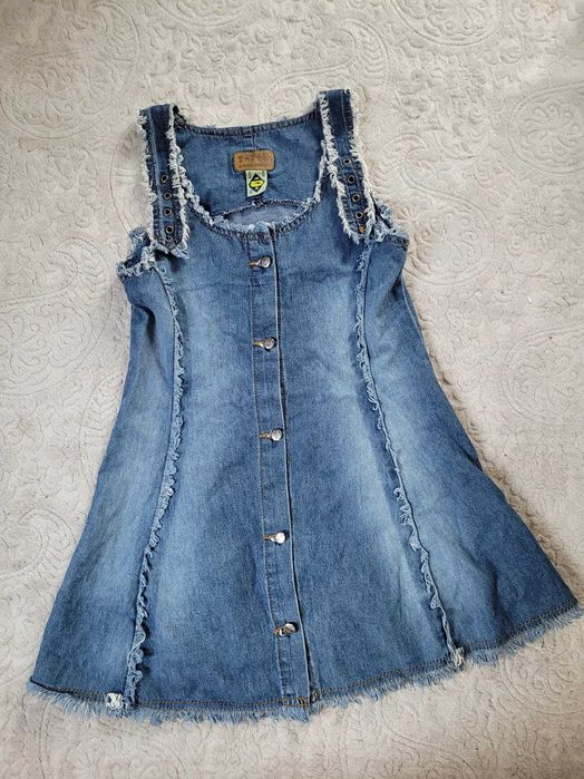 Jeansowa sukienka dla dziewczynki