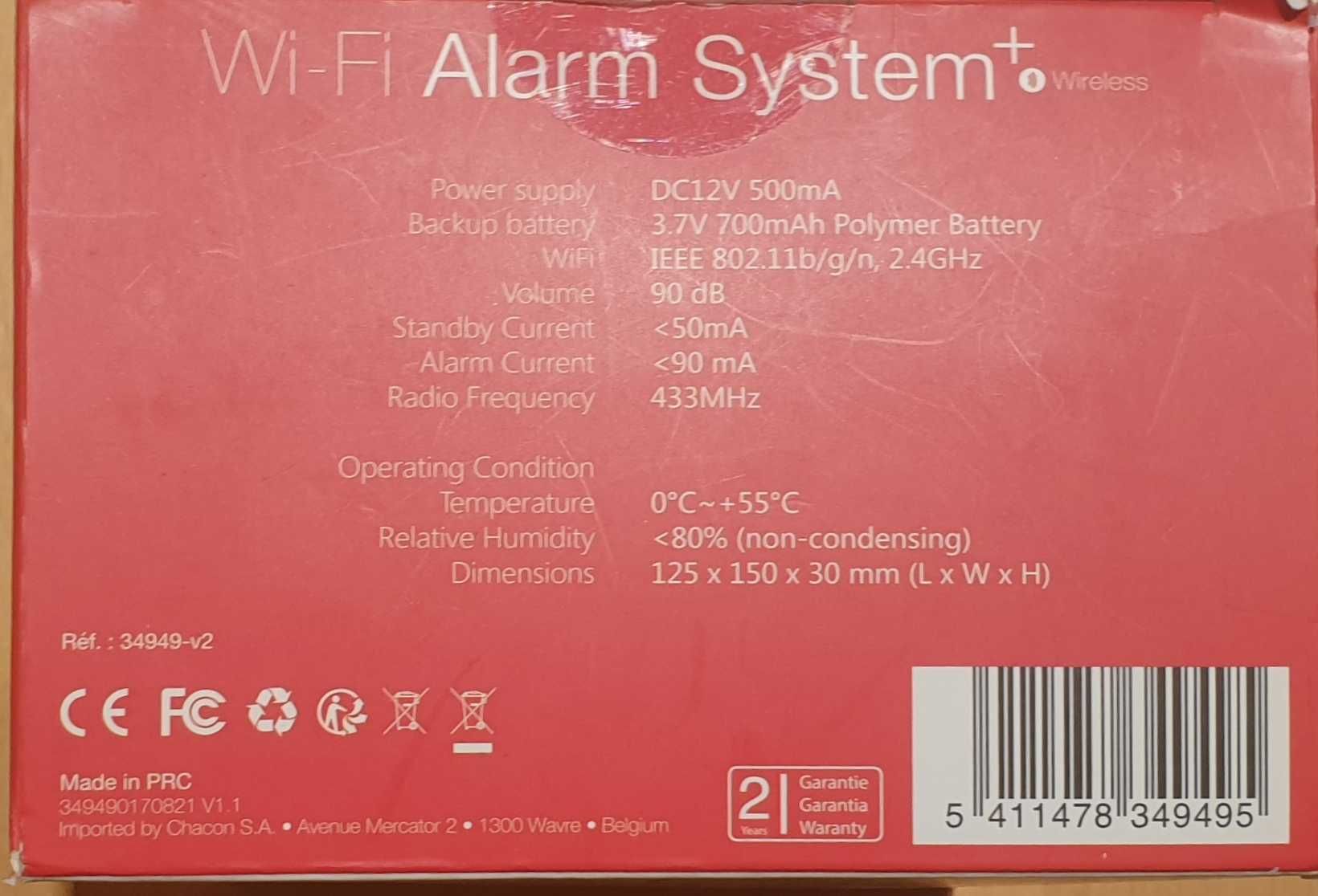 Central de alarme Chacon WI-FI ALARM SYSTEM (WIRELESS) /GSM