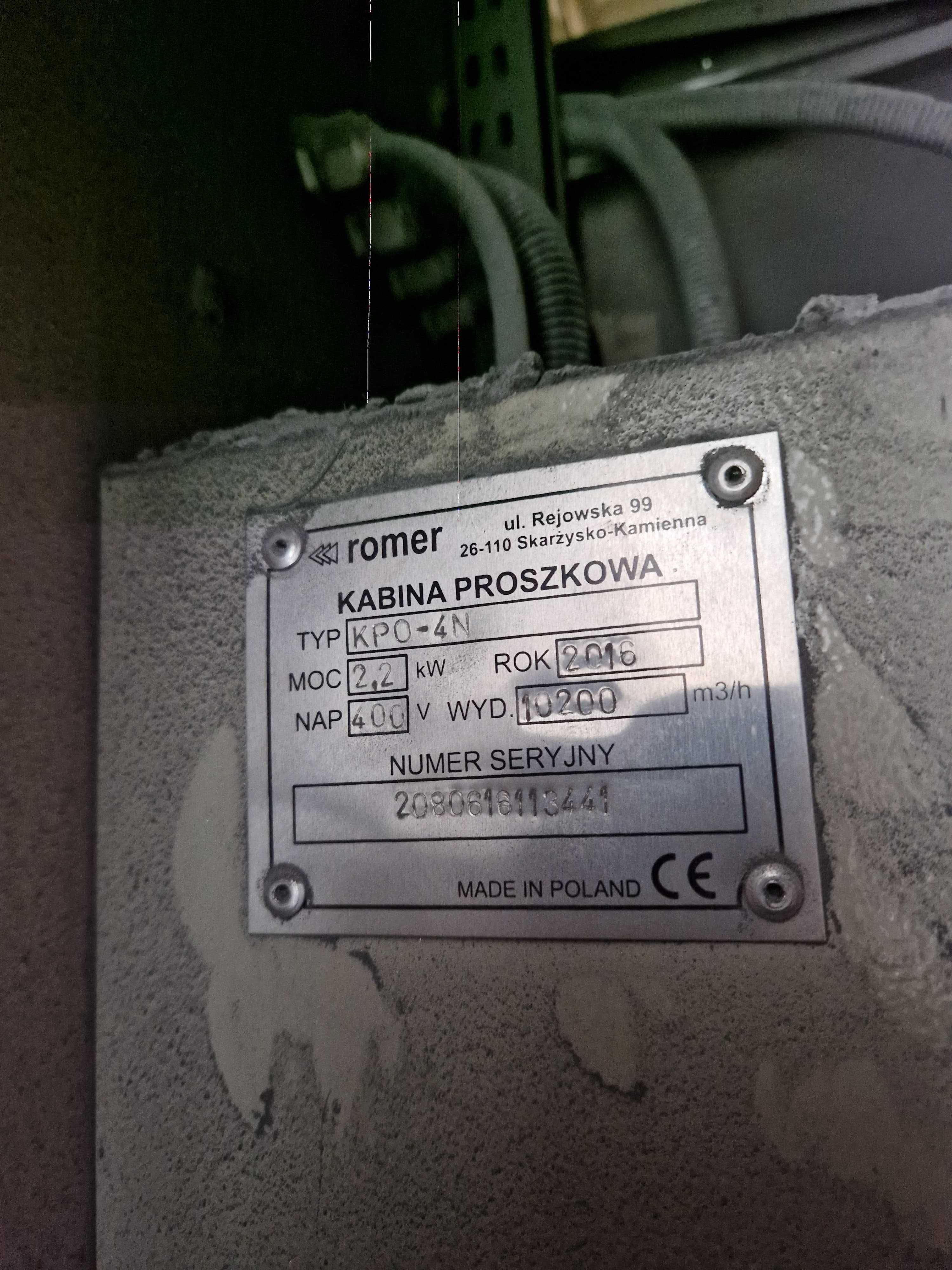 Lakiernia proszkowa kompletna plus farby oraz  gratis Faktura Vat