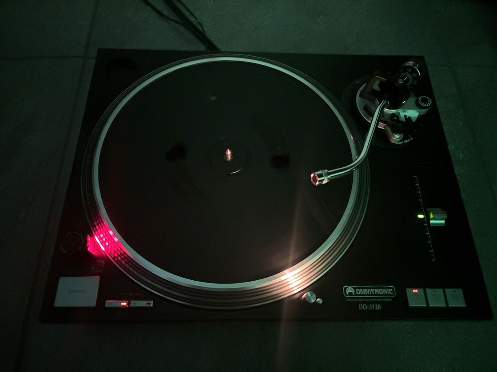 (Gwarancja)CUSTOM  Gramofon Omnitronic dd-3120 direct drive naped bezp