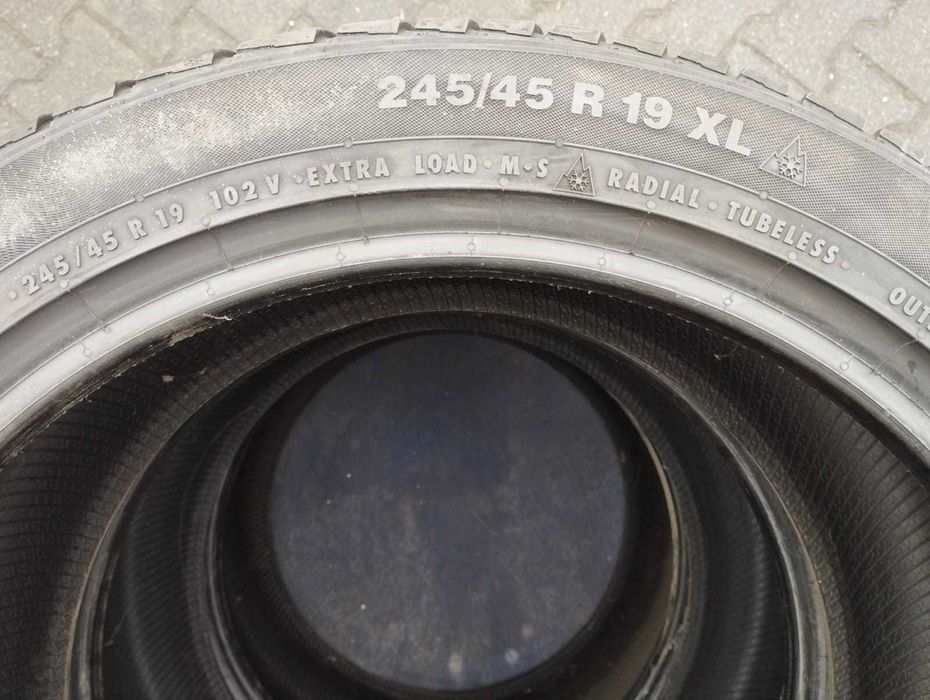 Set 245/45R19 275/40R19 Continental ContiWinterContact TS 830 P