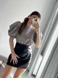 Сорочка блуза з обʼємними рукавами zara