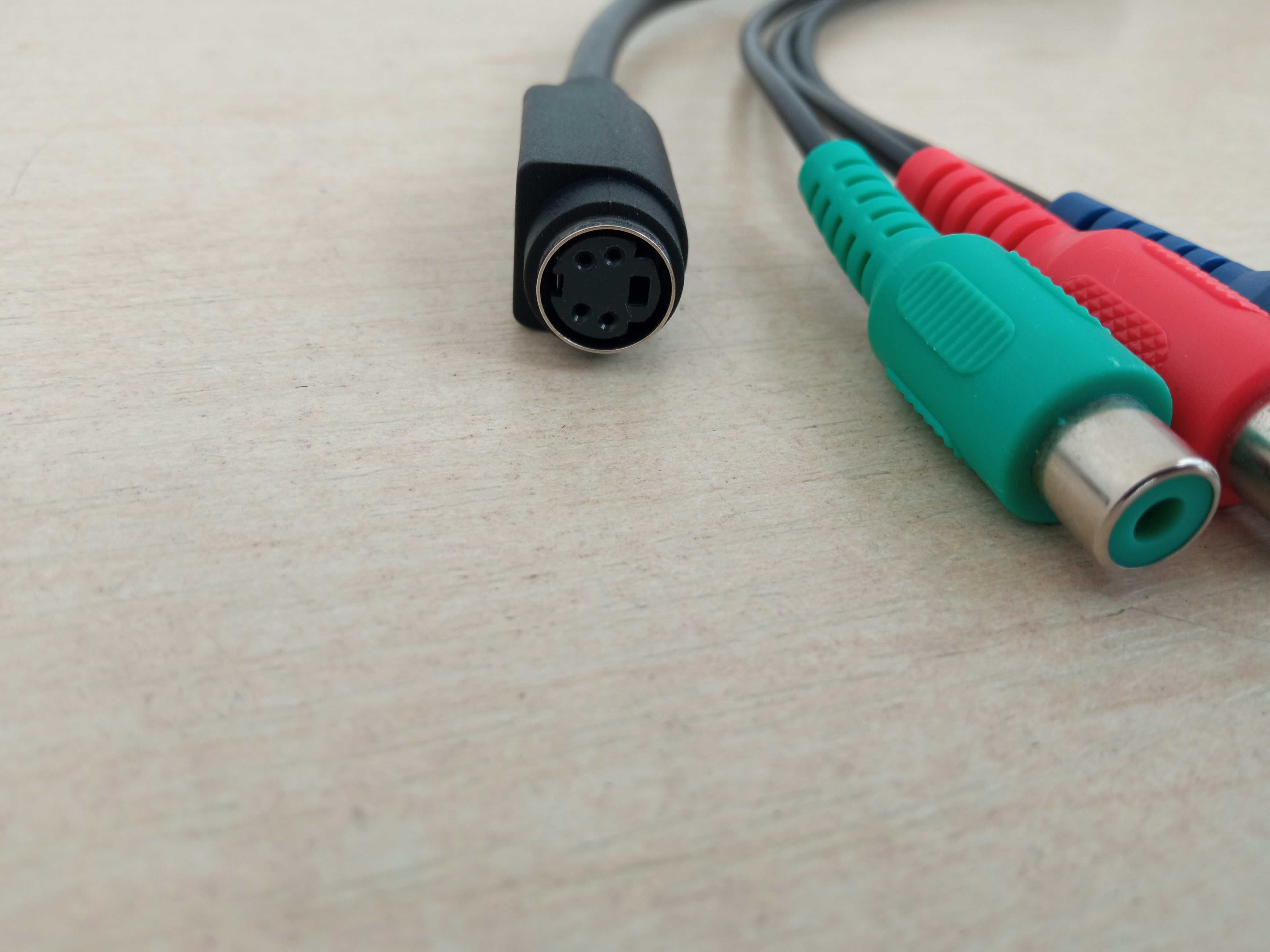 Адаптер перехідник S-video 9-pin to3RCA+S-vid out