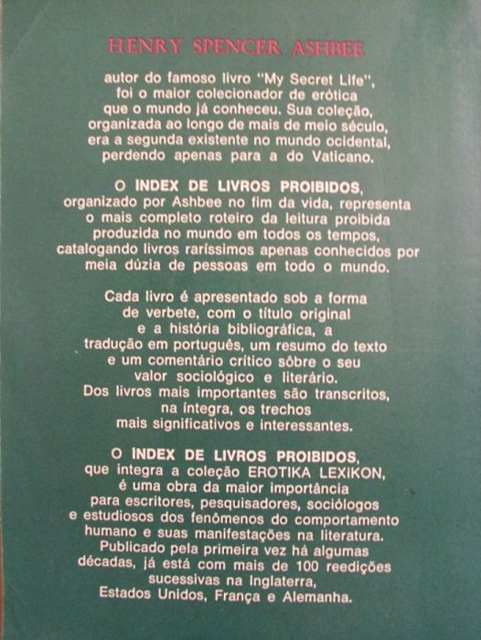 Índex dos Livros Proibidos de Henry Spencer Ashbee