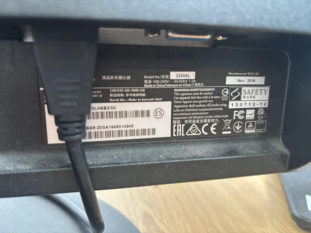 Monitor Philips 223V5L