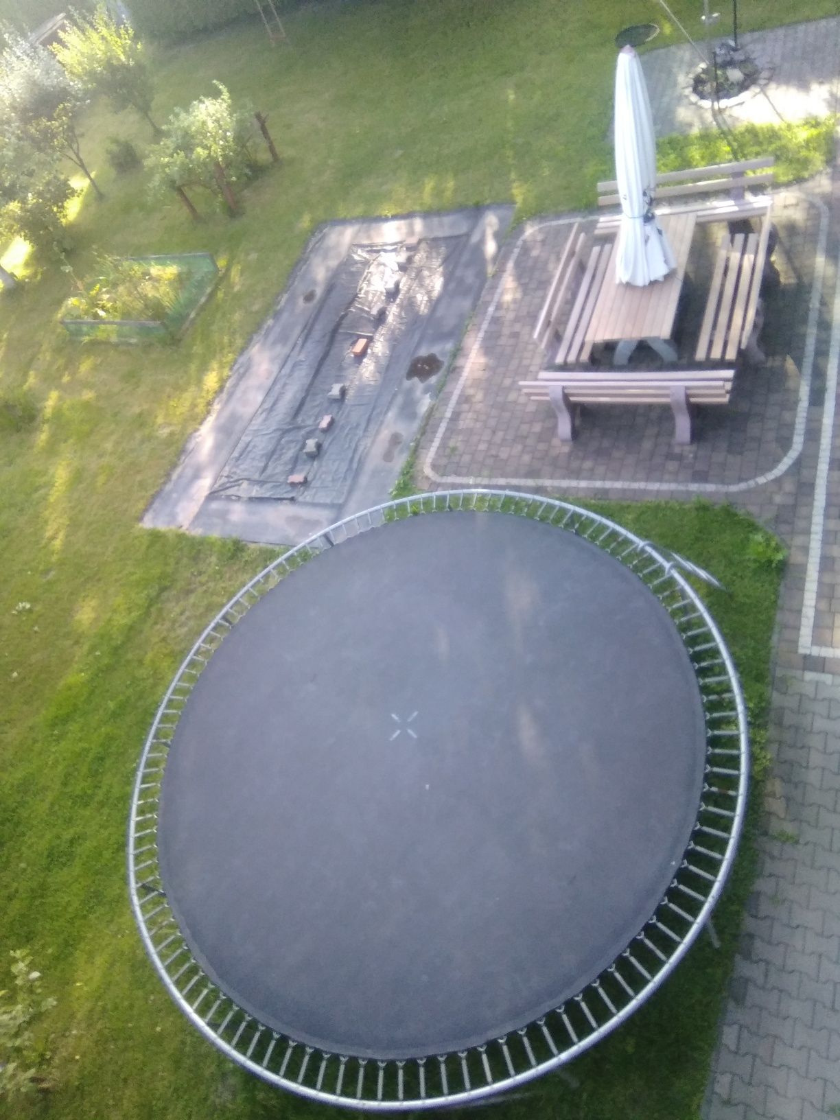 5 metrów Największa trampolina ogrodowa