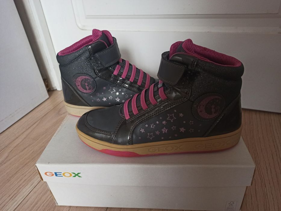 Кросівки високі осінні Geox 39р для дівчинки, черевики, напівчоботи