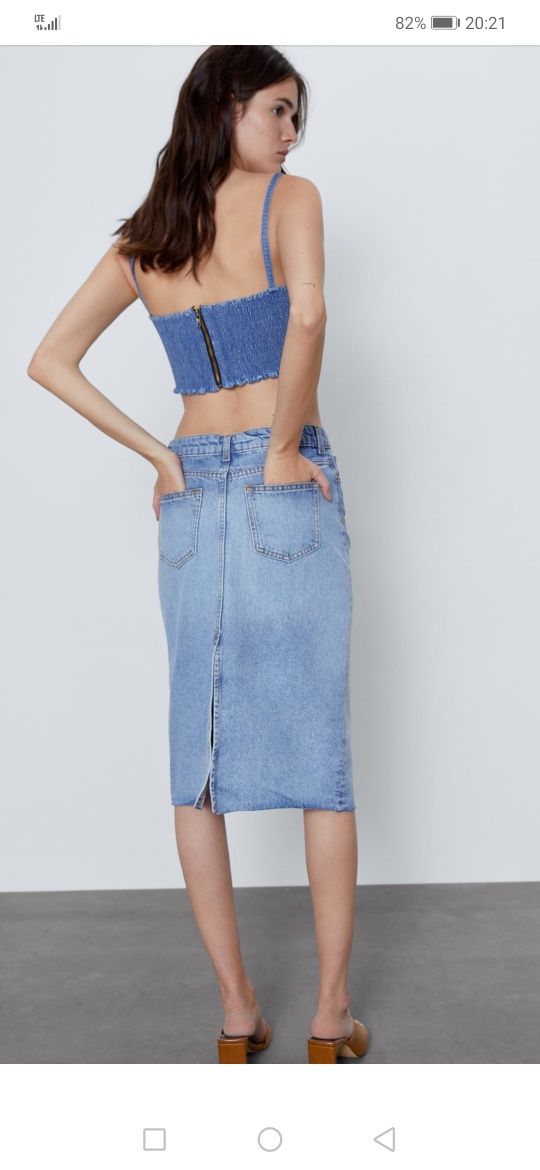 Zara spódnica jeans rozm. M