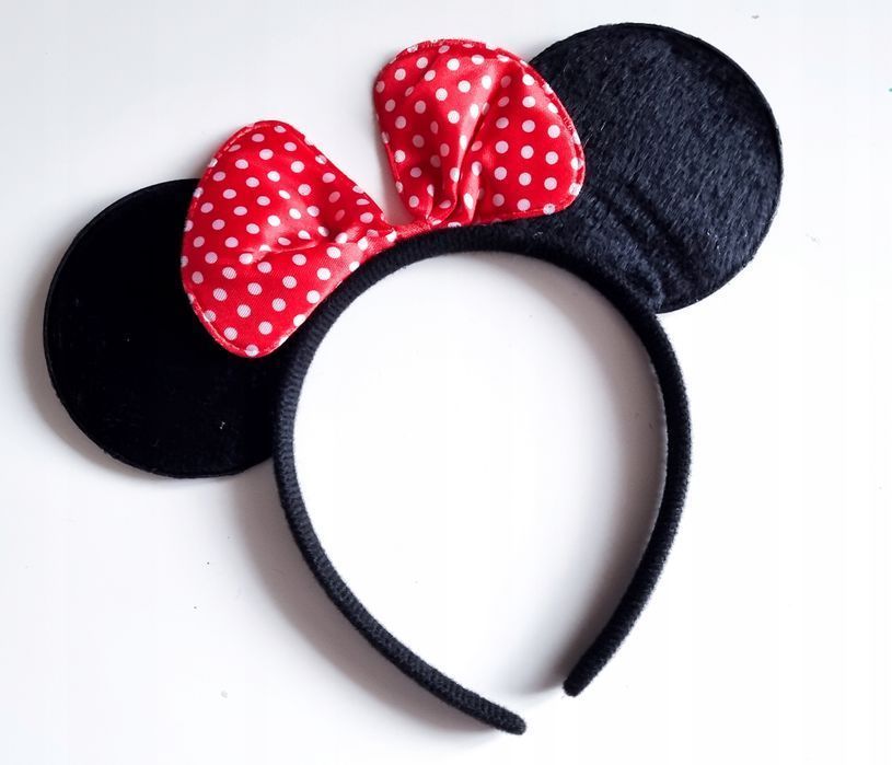 myszka miki minie przebranie strój spódnica opaska 4w1 ogon karnawał