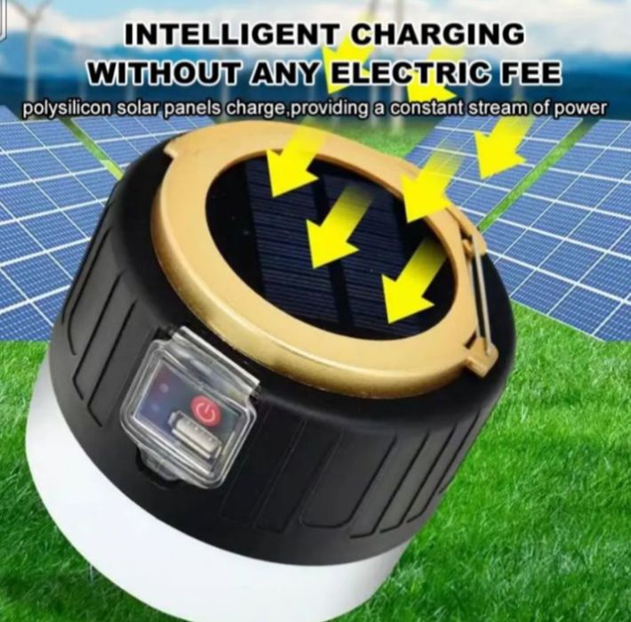 Светильник на солнечной батарее с пультом