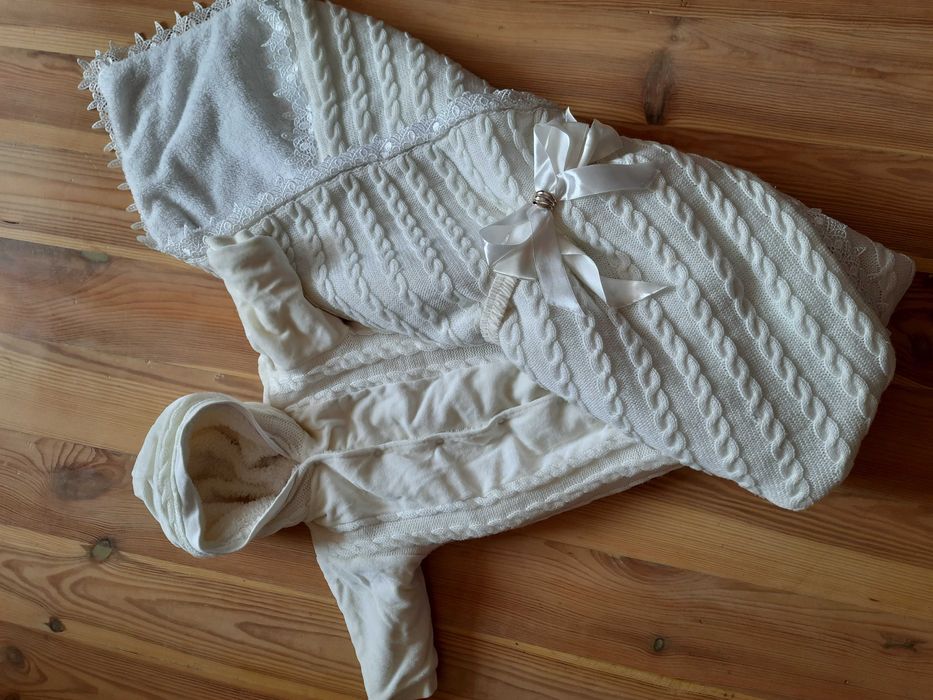 Конверт, чоловічок, плед. Комплект на виписку.