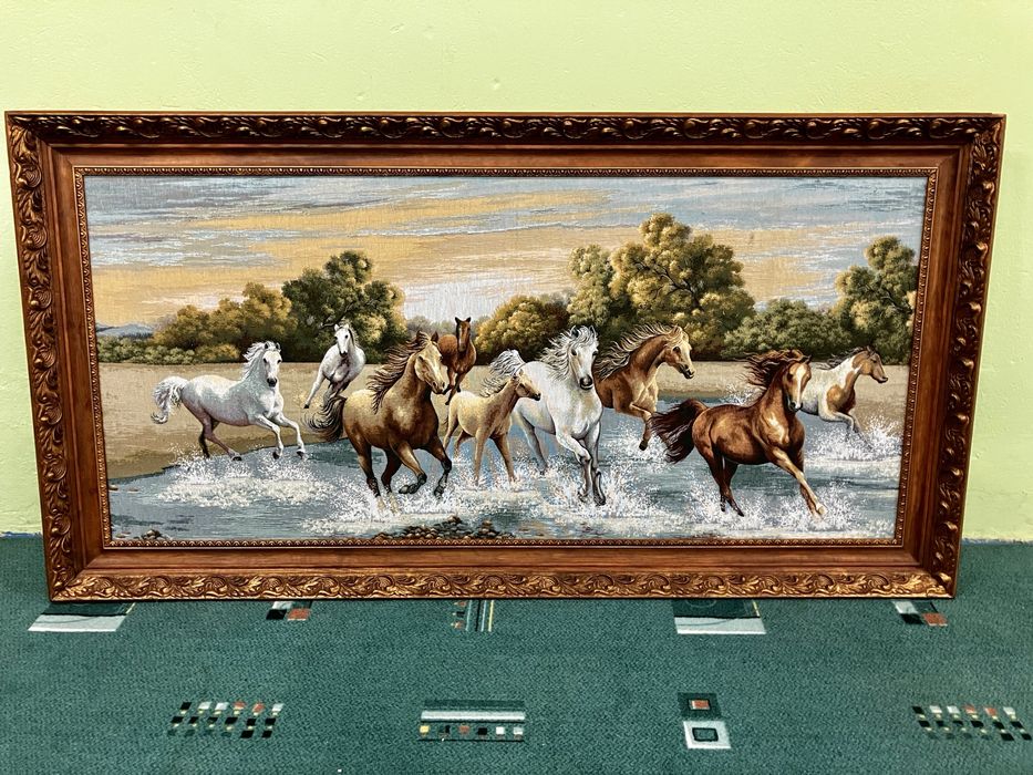 Gobelin konie 120x55