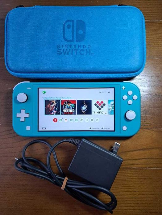 Nintendo switch lite 128gb + kefir + багато ігор
