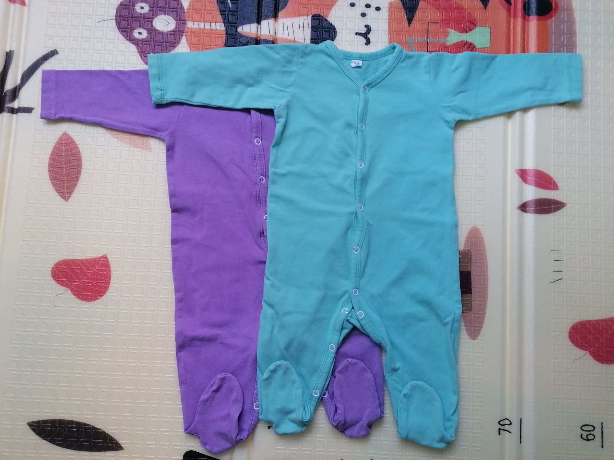 Одежда для новорождённого, слипы (человечки)  74р