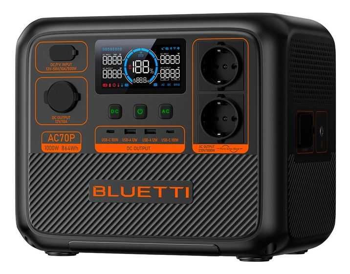 Зарядна станція BLUETTI AC70P. Нові. Гарантія