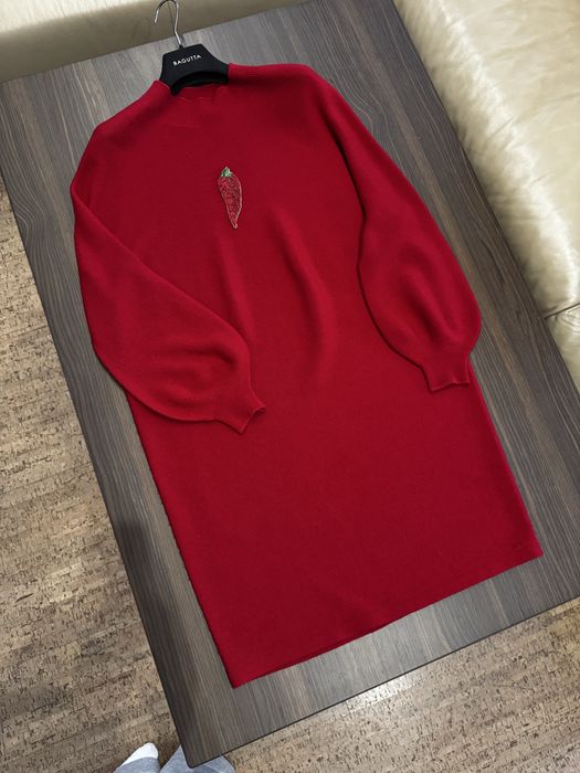 Сукня жіноча,DRYKORN,червоного кольору,100% wool,p.S