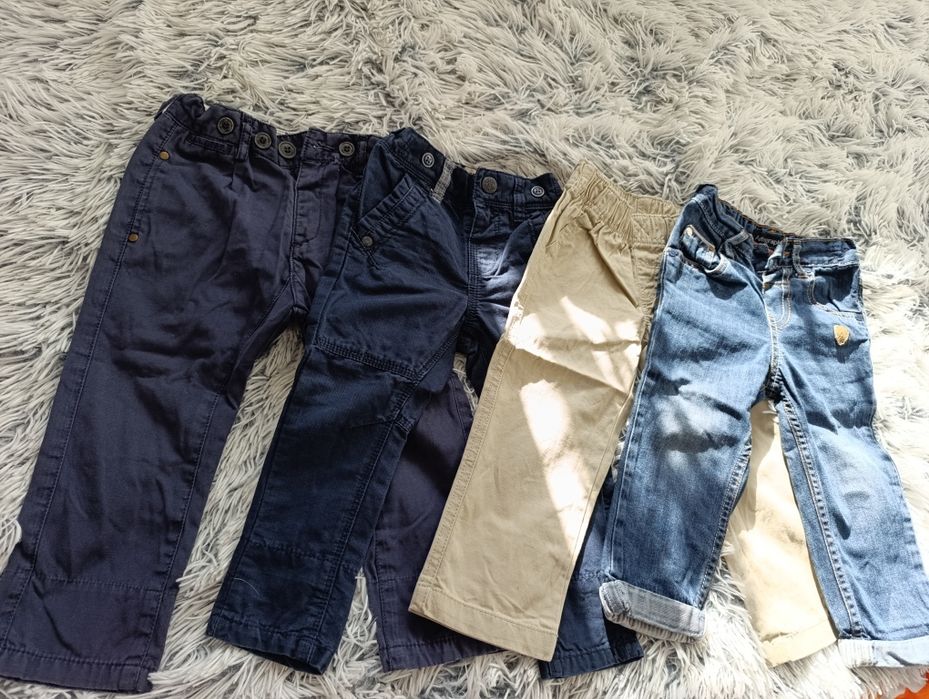 Paka chłopiec spodnie 86