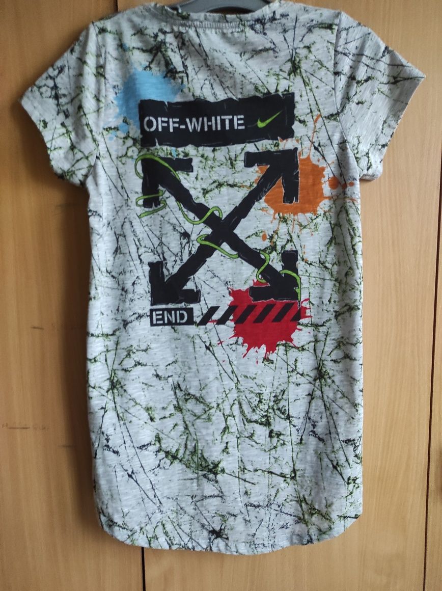 T-shirt  tunika damskaOff-white