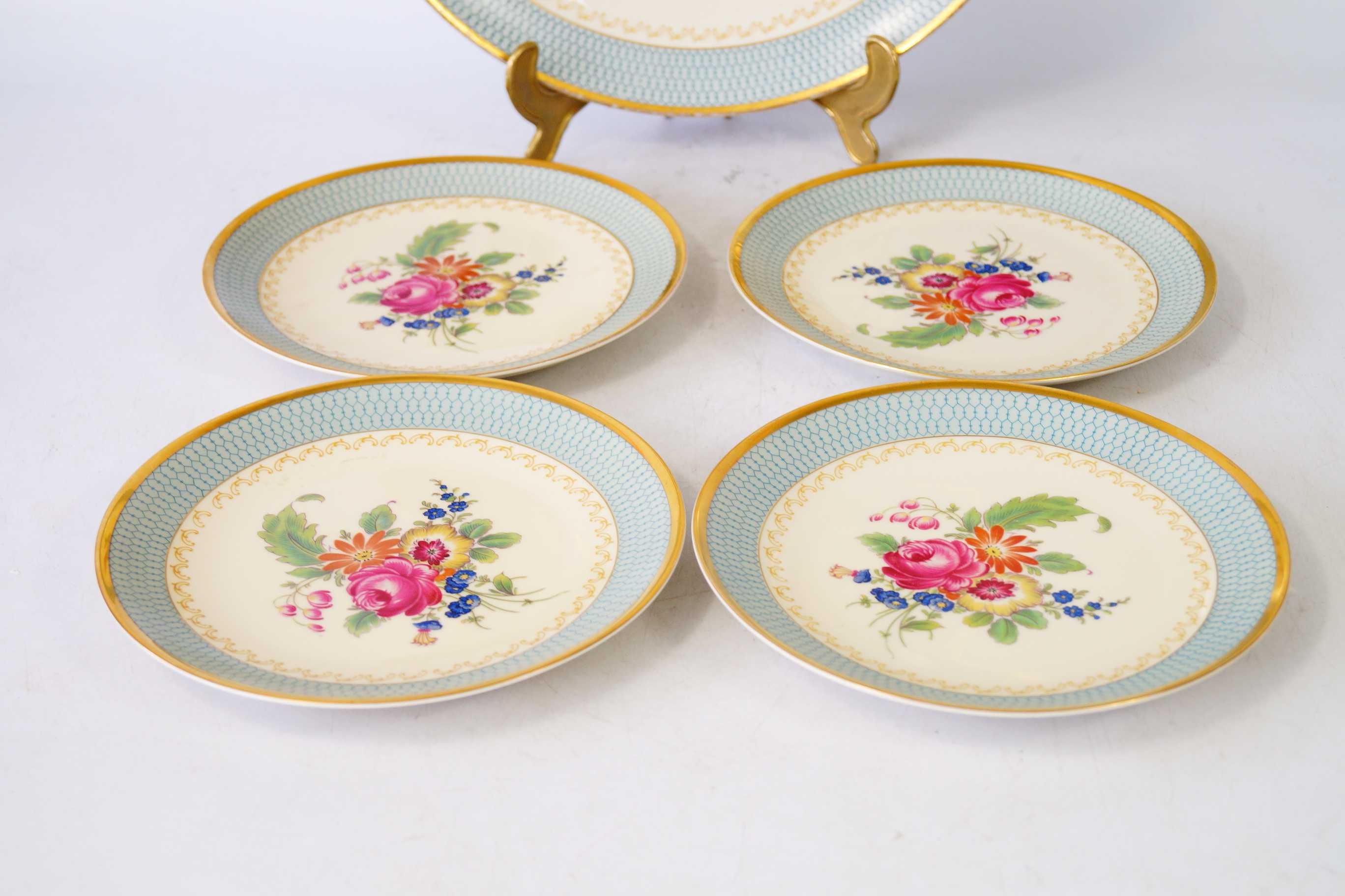 THOMAS IVORY komplet pater porcelanowych kwiaty