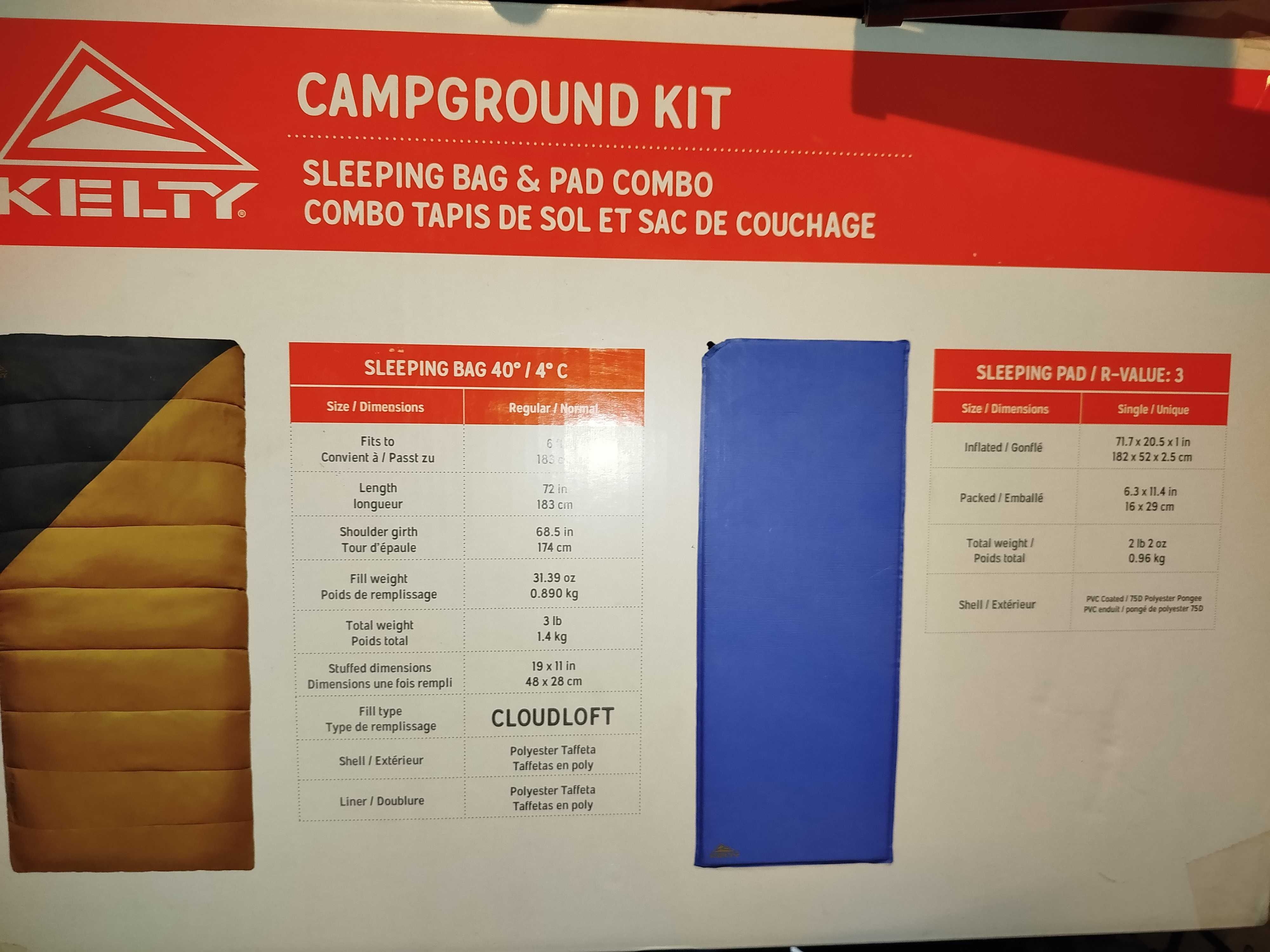 Спорядження Klymit Kelty EXPED REI і ін. (килимок, спальник, намет)