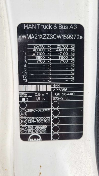 MAN TGX 26.440 hakowiec Meiller 2011 rok