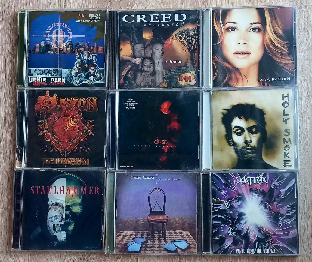 CD диски Uriah Heep, Helloween, Iron Maiden и др.