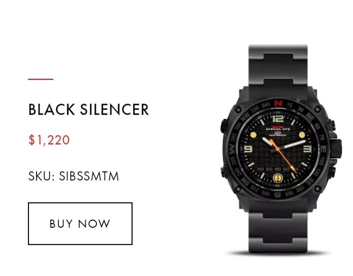 Тактичний Годинник MTM SILENCER Black Limited edition