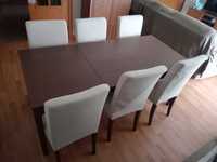 Conjunto mesa extensível e 4 cadeiras