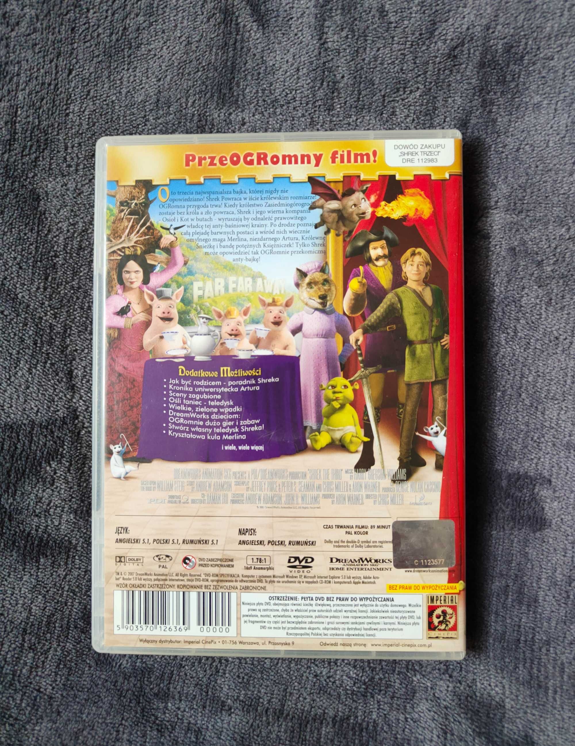 Shrek Trzeci - film na DVD