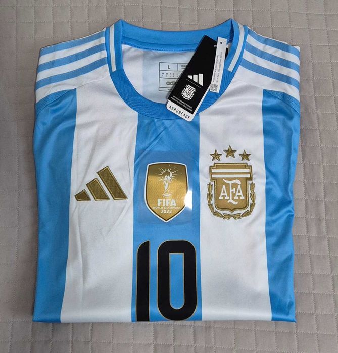 Koszulka meczowa Messi #10 Argentyna World Cup super jakość!