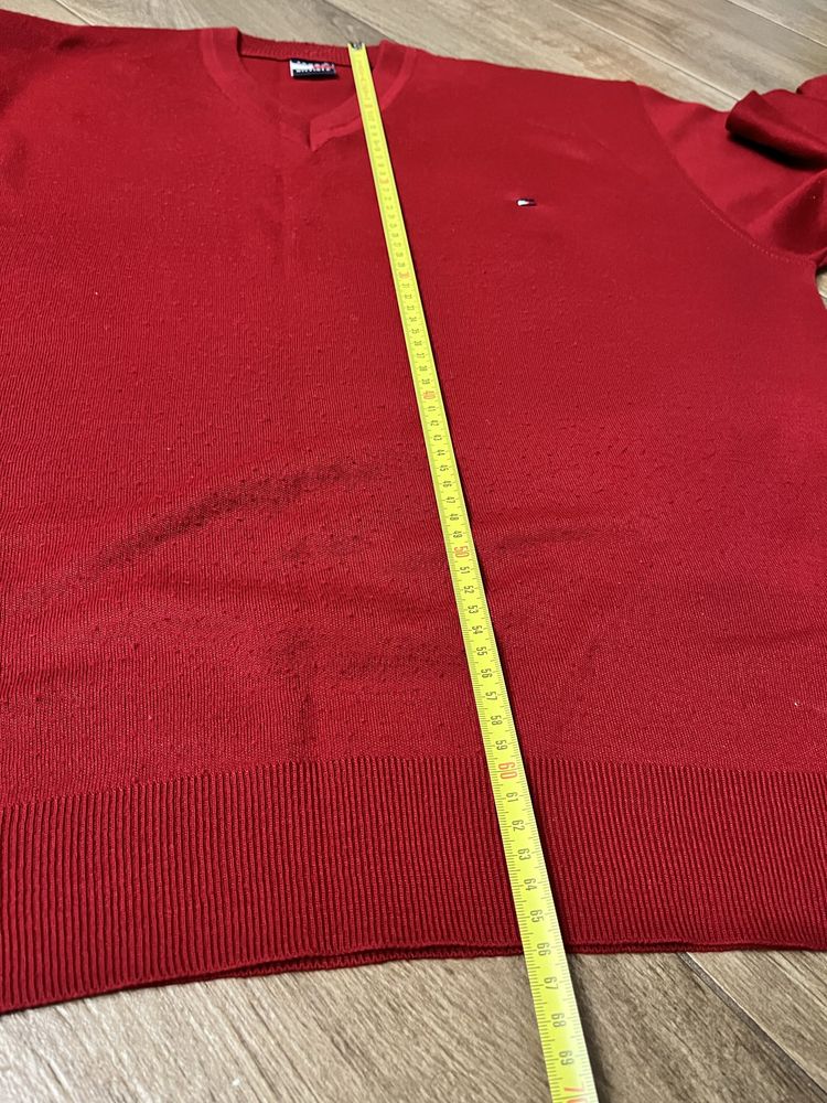 Sweter Tommy Hilfinger XL  czerwony