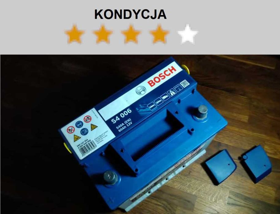 Bosch S4 S4004 typ 075, 60Ah, 12V, 540A akumulator bateria samochodowa