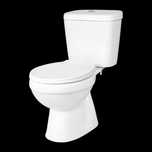 WC kompakt stojący biały odpływ pionowy zbiornik miska deska Kerra