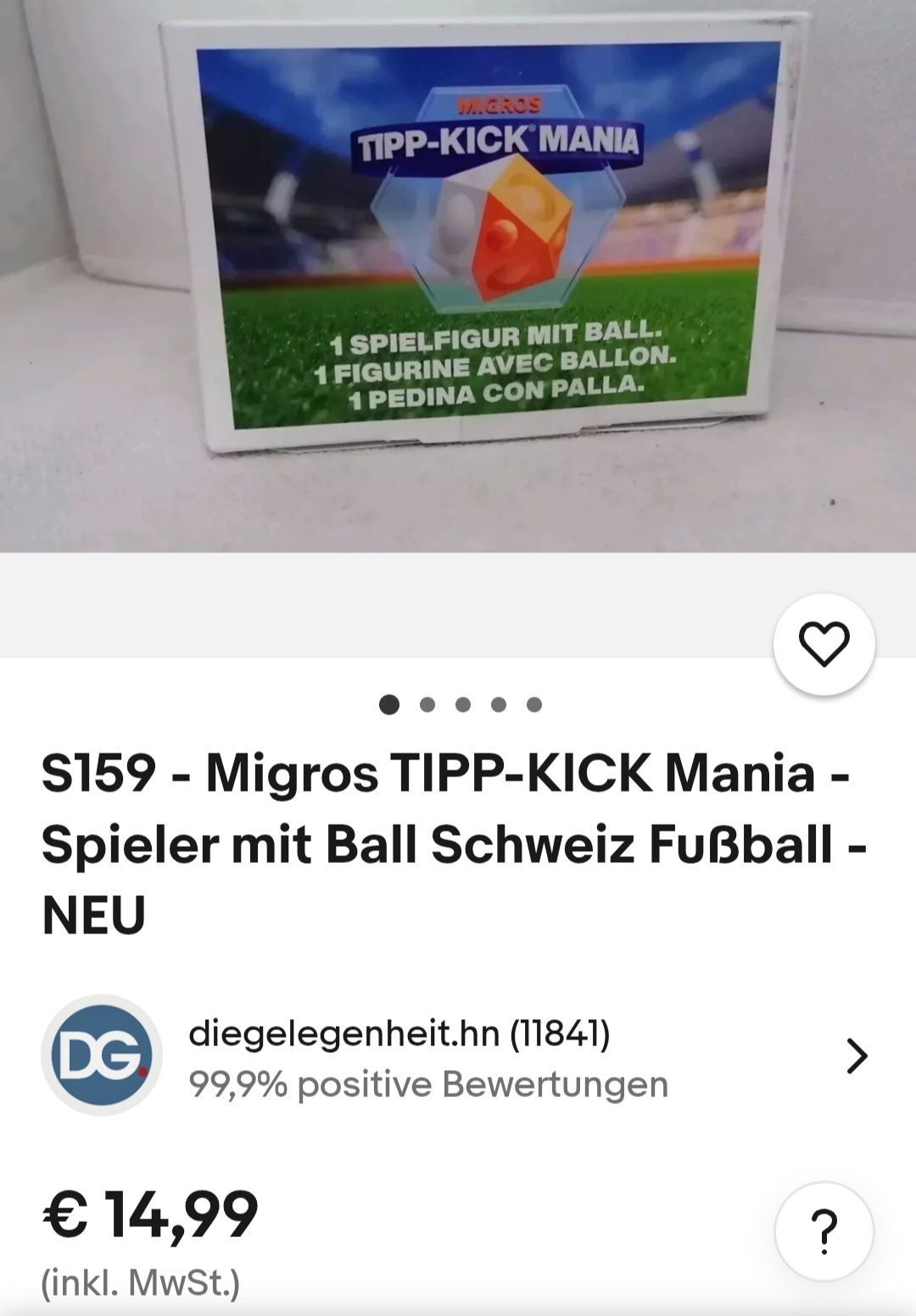 Настільна гра Міні Футбол S159 - Migros TIPP-KICK Mania - Spieler mit