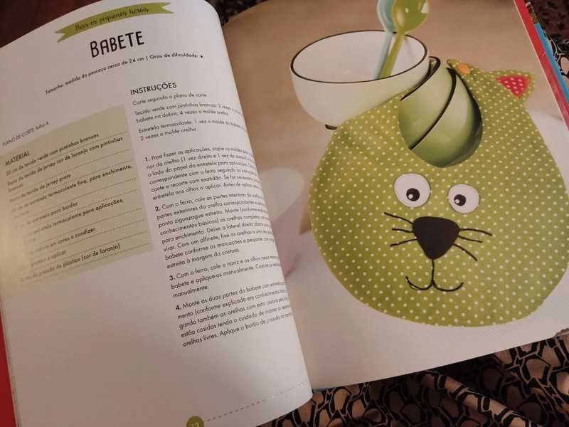 Livro com ideias de costura