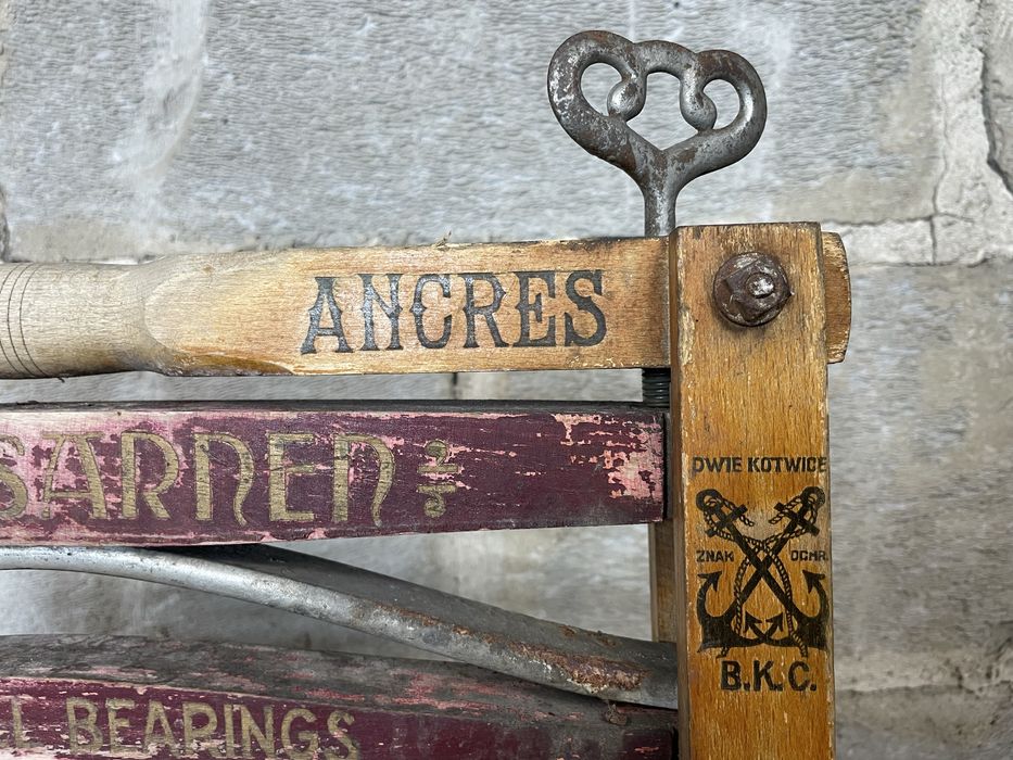 Wyżymaczka magiel ręczny antyk stary sygnowany