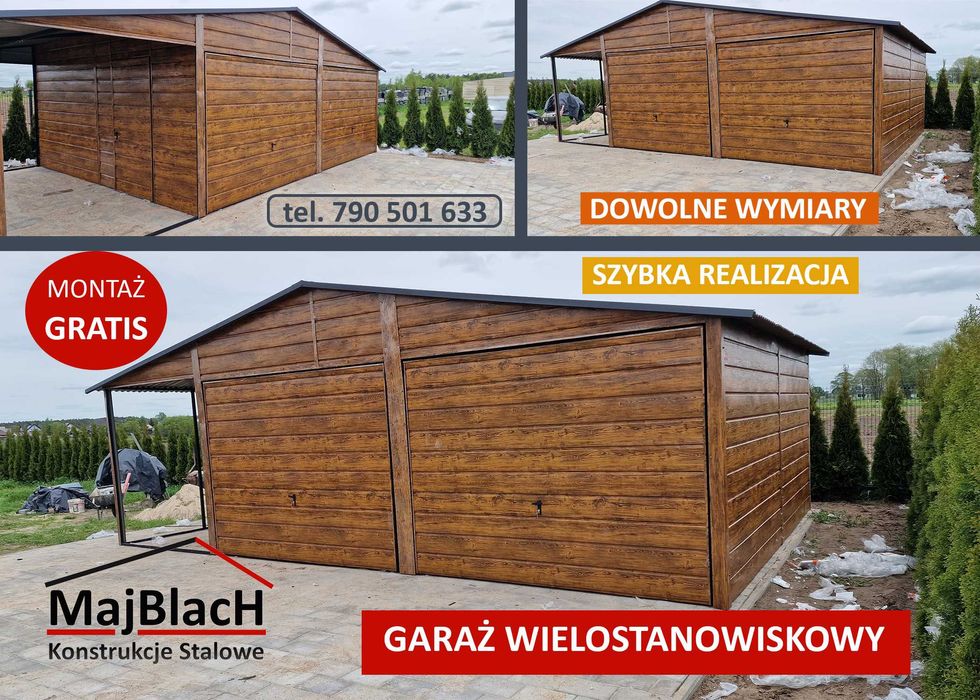 CARPORT - Wiata Samochodowa / Altana  - Garaż Blaszany - Maj-Blach