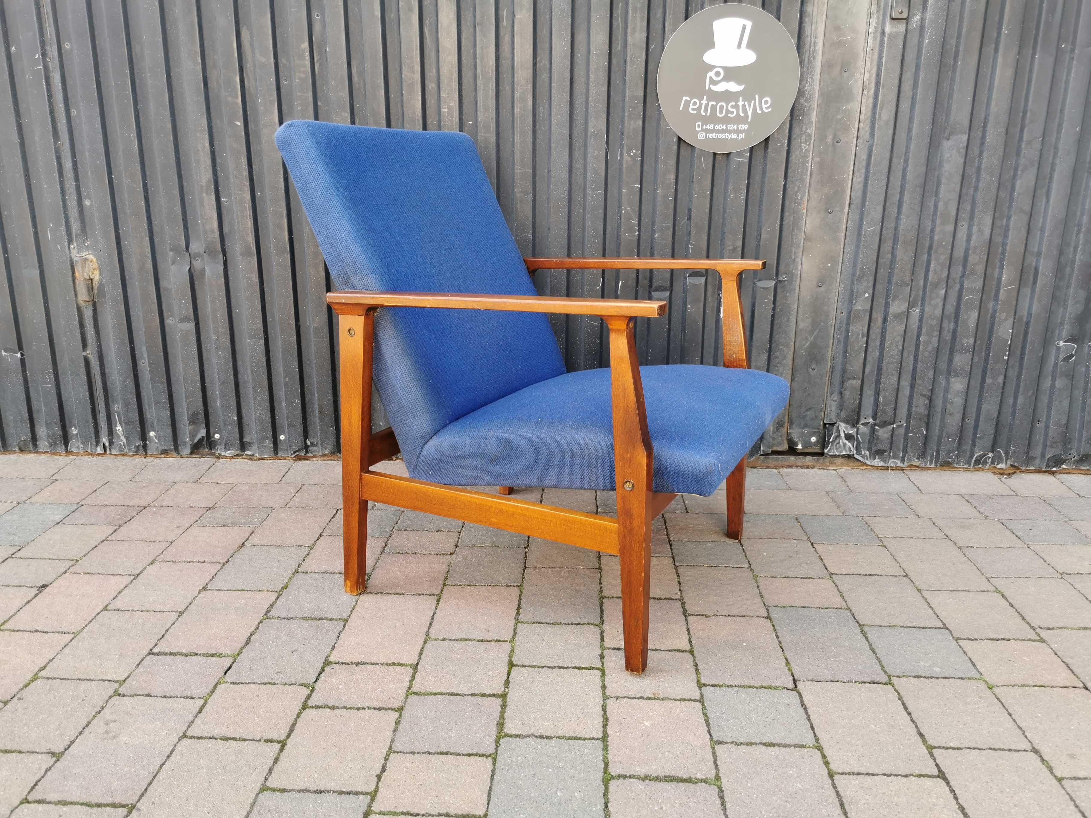 Fotel BW-14 typ. 0/300-19/9, PRL design '70, Vintage, RETRO