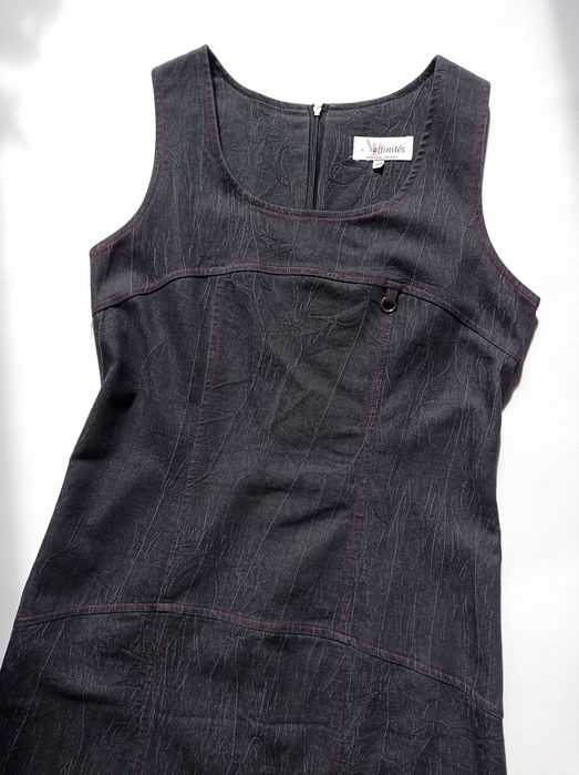 Французское джинсовое платье в пол. М размер.