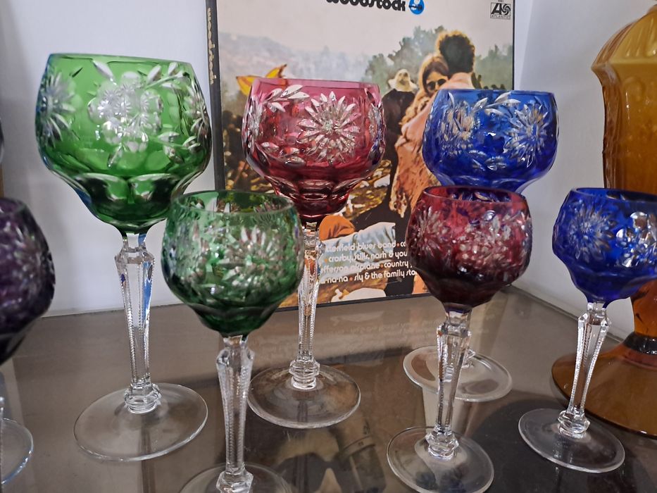 Calices cristal antigos