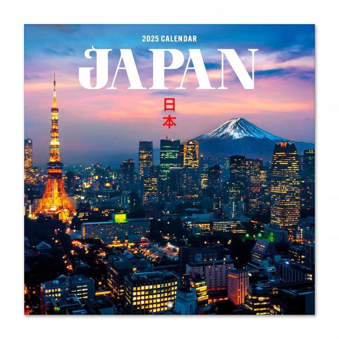 grupo erik wall calendar 2025 - japan | 12" x 12" square calendar