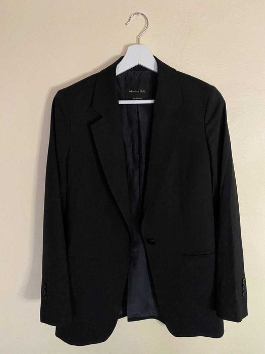 Czarna marynarka Massimo Dutti