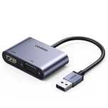 Przejściówka Ugreen Cm449 Usb - Hdmi 1.3 (1920x1080/60Hz), Vga 1.2 (19